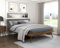 Homelegance 2315-1 Wrenn chestnut finish wood mid-century modern queen platform bed