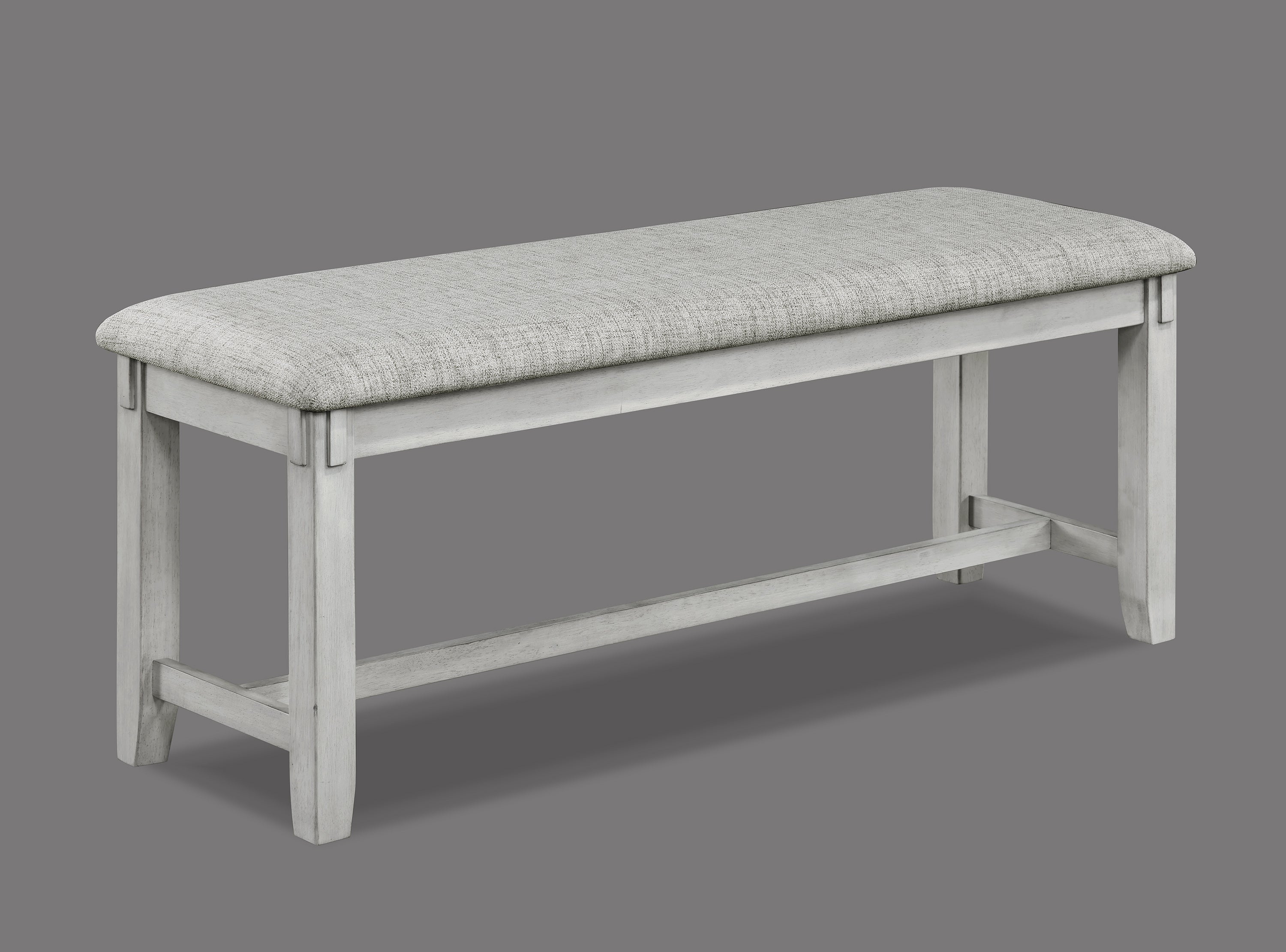 Clara 6-Piece Driftwood Wood Dining Table Set with Bench – 2321DW