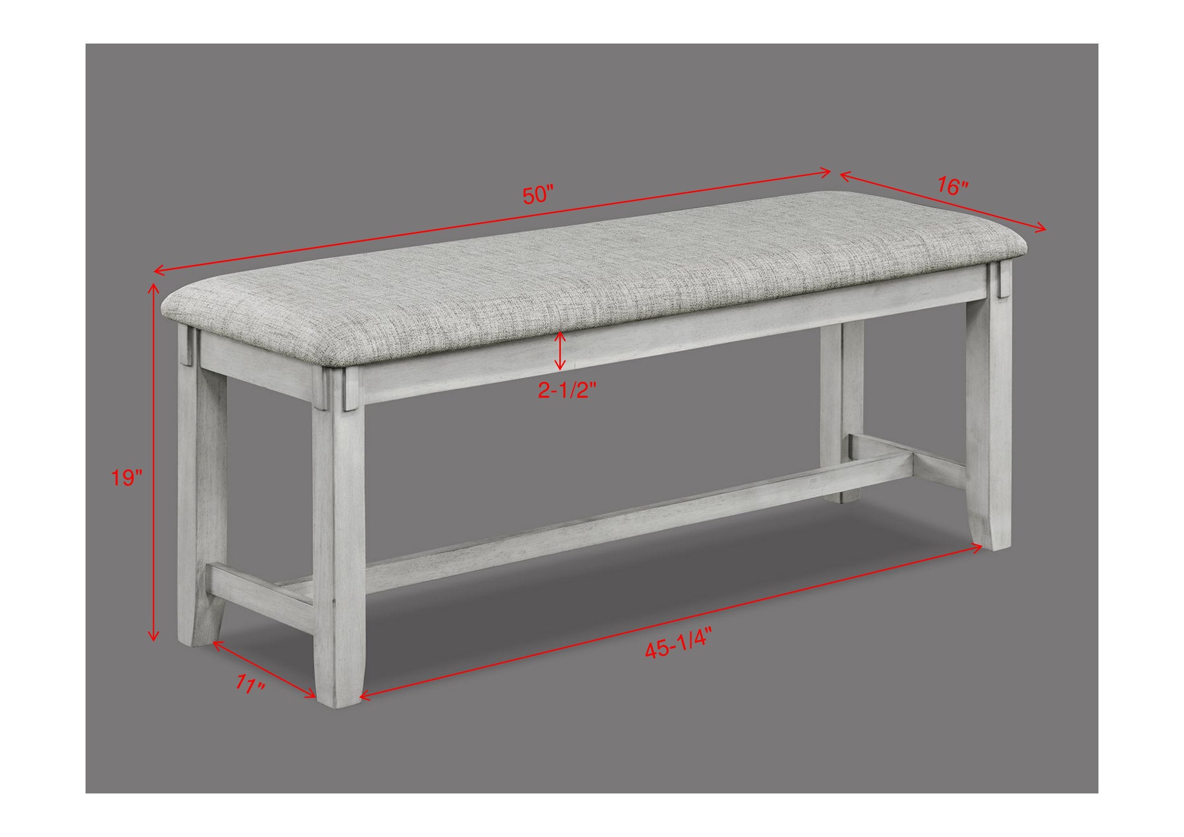 Clara 6-Piece Driftwood Wood Dining Table Set with Bench – 2321DW