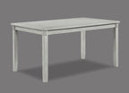 Clara 6-Piece Driftwood Wood Dining Table Set with Bench – 2321DW