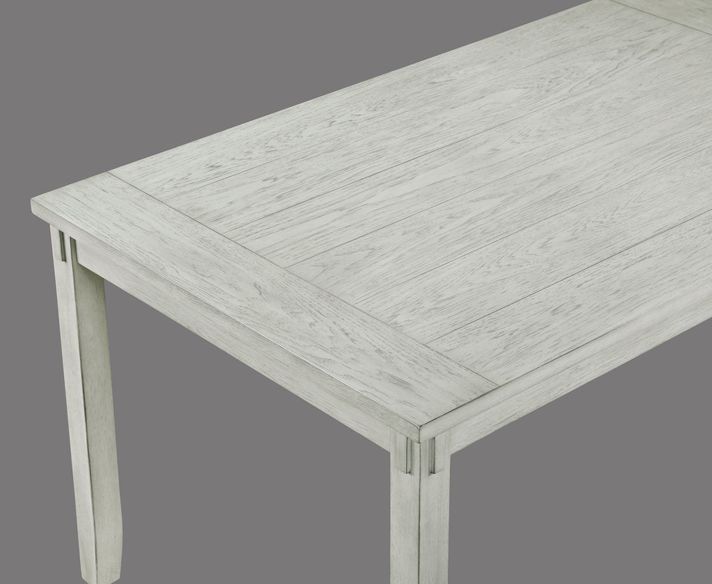 Clara 6-Piece Driftwood Wood Dining Table Set with Bench – 2321DW