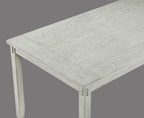 Clara 6-Piece Driftwood Wood Dining Table Set with Bench – 2321DW