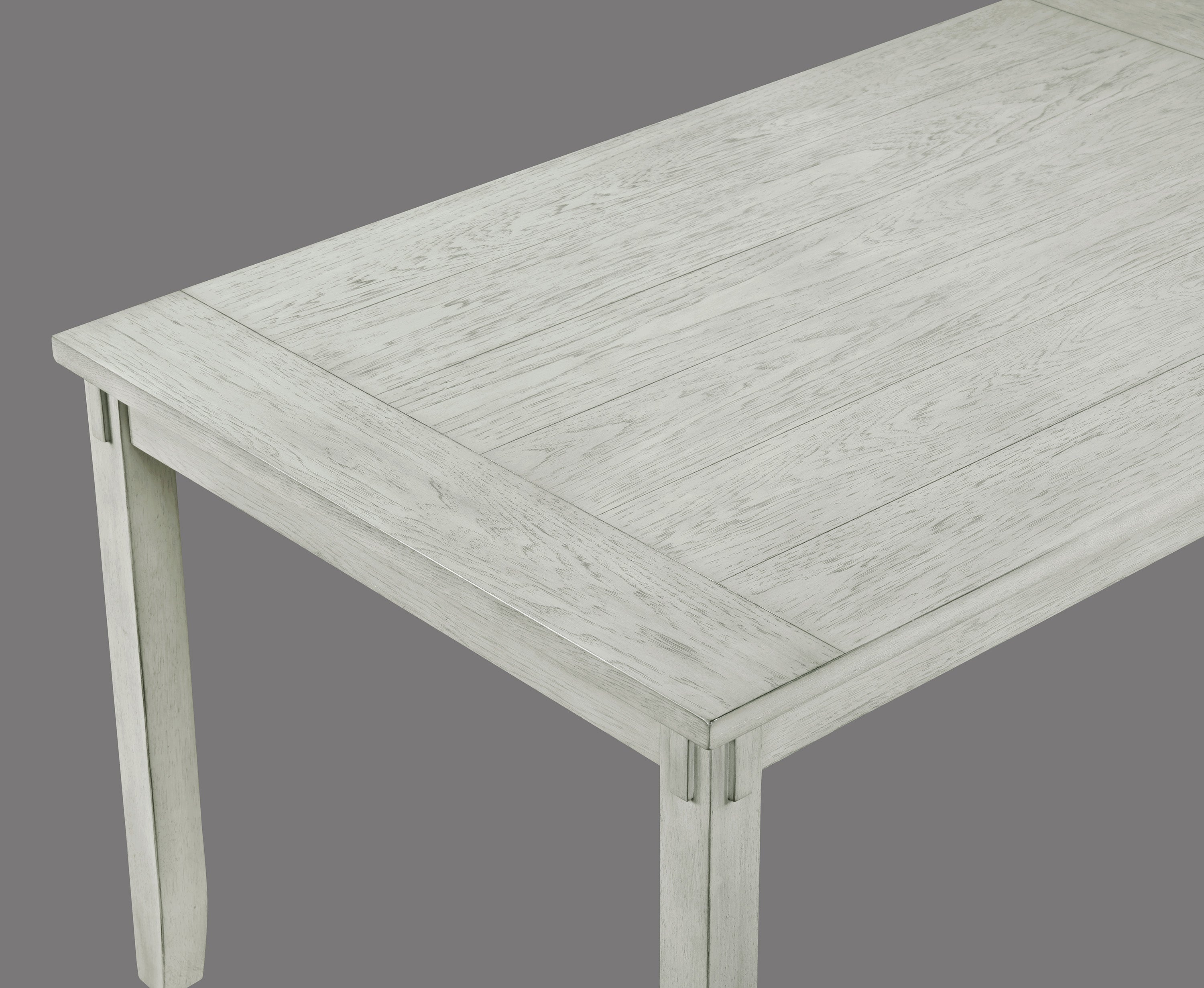 Clara 6-Piece Driftwood Wood Dining Table Set with Bench – 2321DW