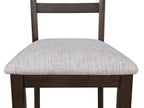 Wagner 6-Piece Dark Brown Wood Dining Table Set with Flip-Up Storage – 2326-6PC