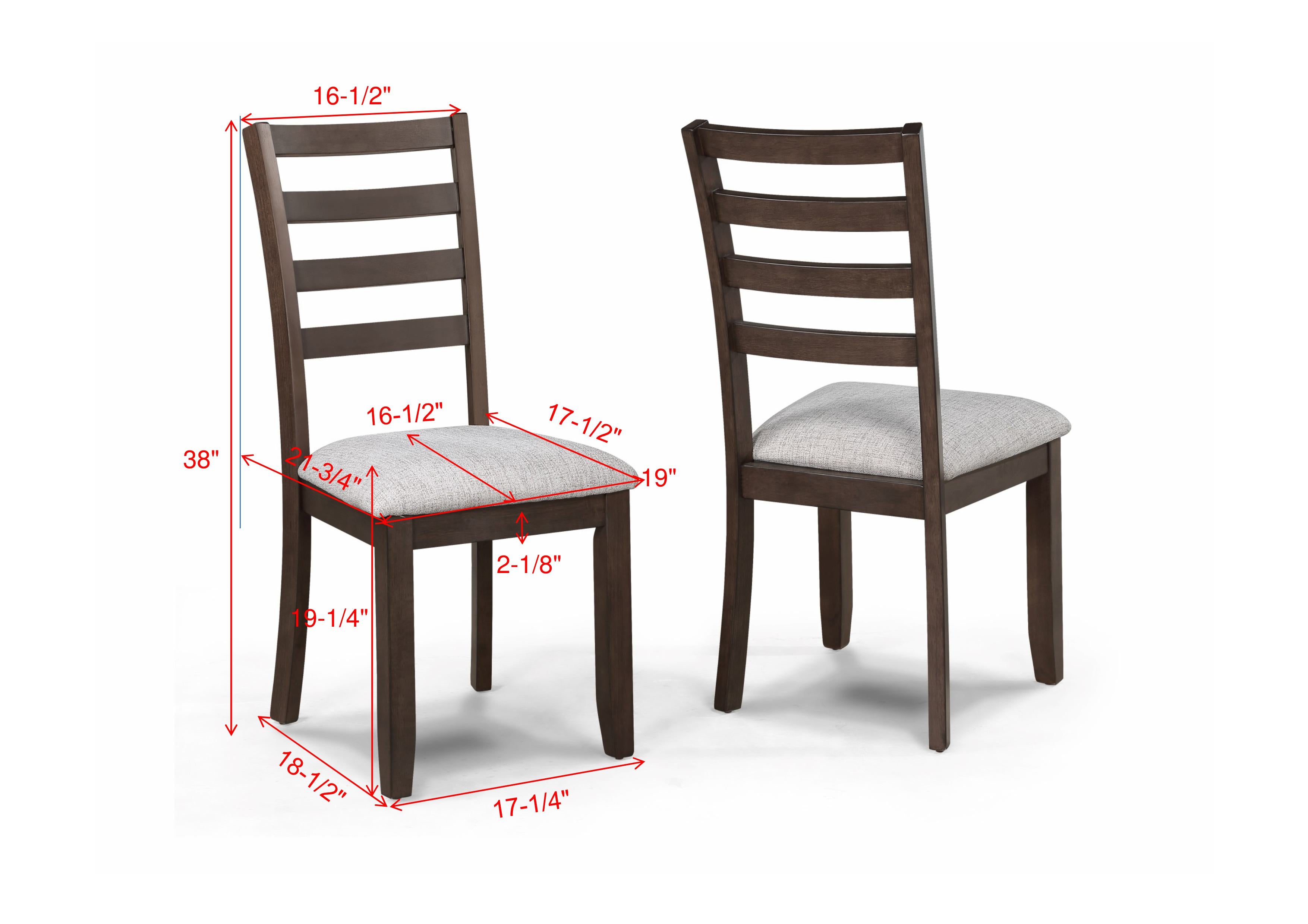 Wagner 6-Piece Dark Brown Wood Dining Table Set with Flip-Up Storage – 2326-6PC