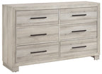 Homelegance 2332-4PC 4 pc Everett light driftwood grey finish wood storage headboard queen bedroom set LED, Bluetooth sound and USB plugs
