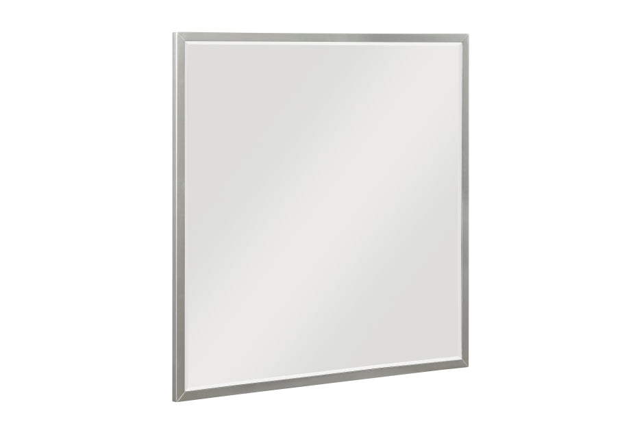 Homelegance 2384-7PC 7 pc Linea pearl white finish wood cream faux fur headboard and panels queen bedroom set