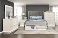 Noctis White and Light Grey Queen Bedroom Set with LED Accent Lighting – 2391-4PC