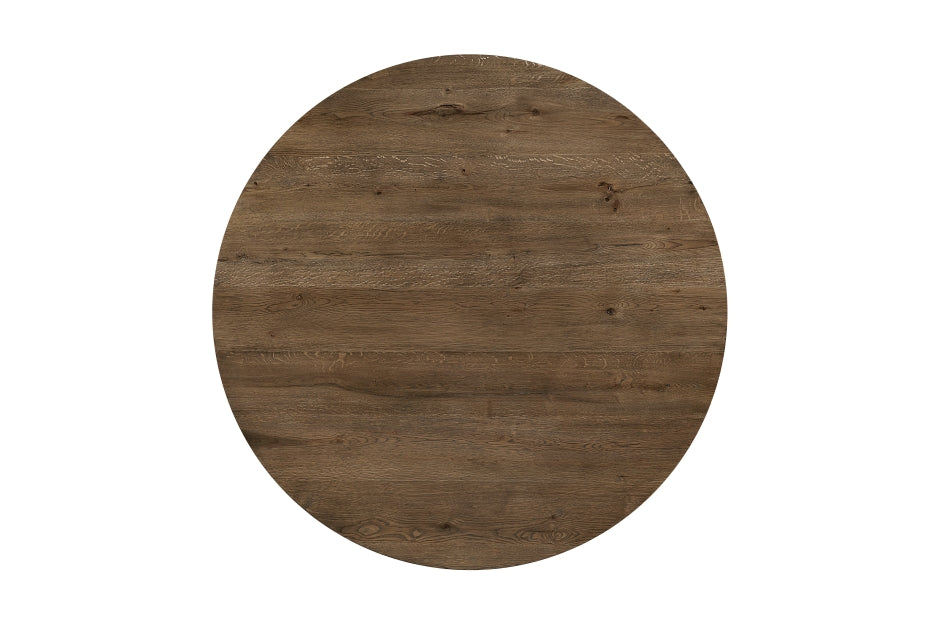 Homelegance 2447-60RD-5PC 5 pc Matisse rich brown finish wood 60" round dining table set