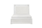 Luna Pearl White Queen Bedroom Set with LED Accent Lighting – 2469-4PC