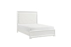 Luna Pearl White Queen Bedroom Set with LED Accent Lighting – 2469-4PC