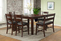 Viola Heights Cappuccino Finish Counter Height Pub Dining Table Set 7-Pc – VH-2500-7PC
