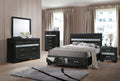 Acme 25900 4 pc Rosdorf Park Naima black finish wood panel queen bedroom set