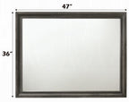 Acme 25970 4 pc Rosdorf park Naima gray finish wood panel queen bedroom set