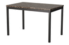 Homelegance 2601-48-5PC 5 pc Tempe black finish frame brown faux marble dining table set