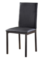 Homelegance 2601BK-48-5PC 5 pc Tempe black finish faux marble dining table set