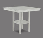 2631SET-DW 5 pc Lester driftwood finish wood counter height 40" x 40" dining table set