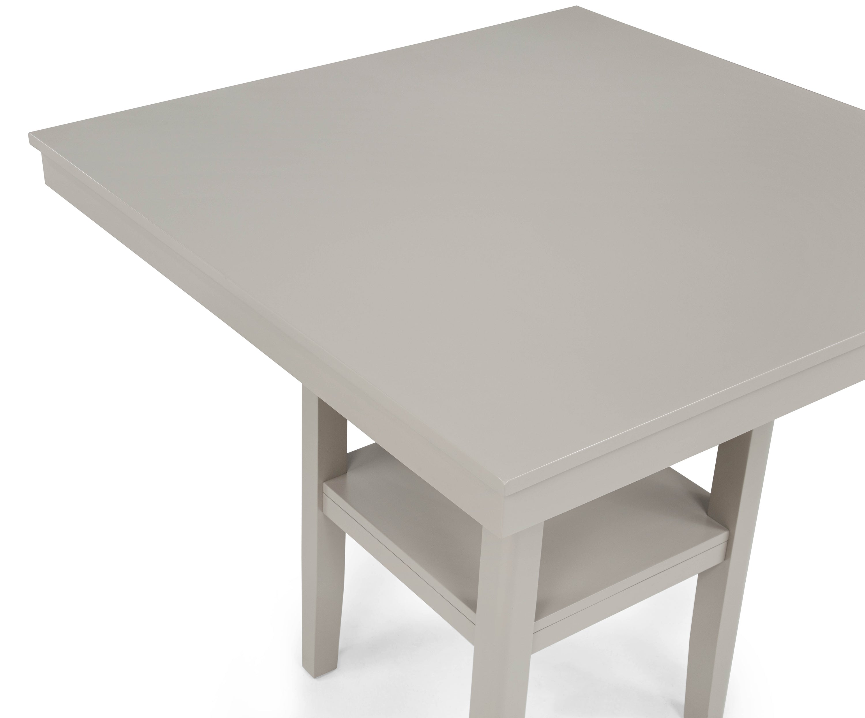 2631SET-GRG 5 pc Lester light grey finish wood counter height 40" x 40" dining table set