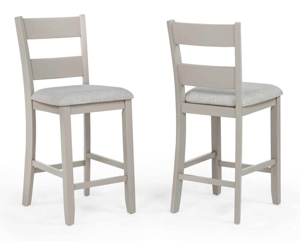 2631SET-GRG 5 pc Lester light grey finish wood counter height 40" x 40" dining table set