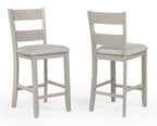 2631SET-GRG 5 pc Lester light grey finish wood counter height 40" x 40" dining table set