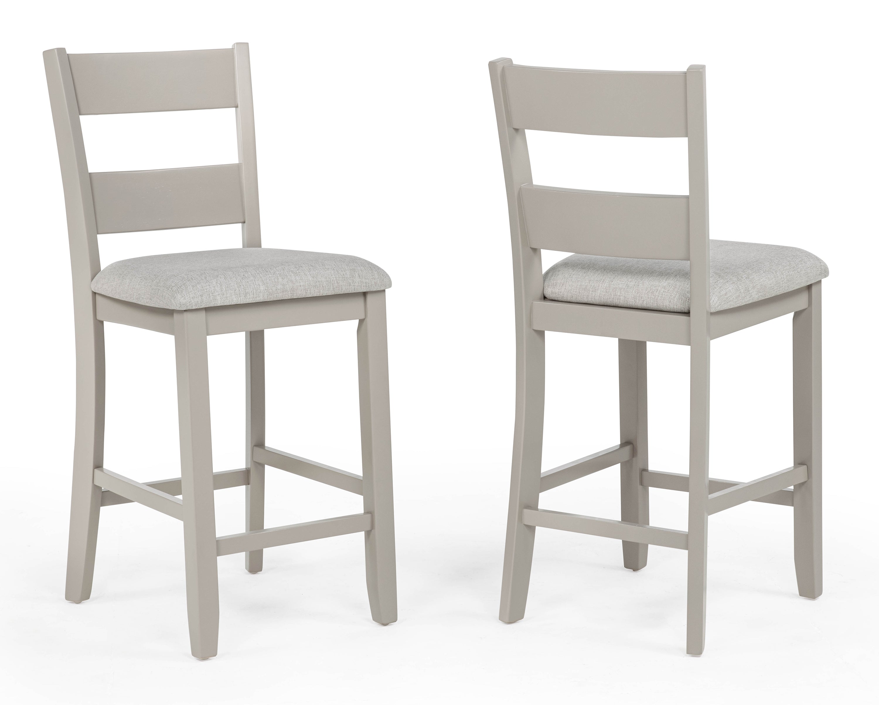 2631SET-GRG 5 pc Lester light grey finish wood counter height 40" x 40" dining table set