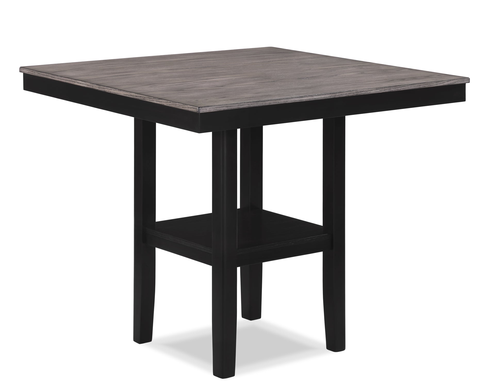 2631SET-LG 5 pc Lester two tone grey finish wood counter height 40" x 40" dining table set