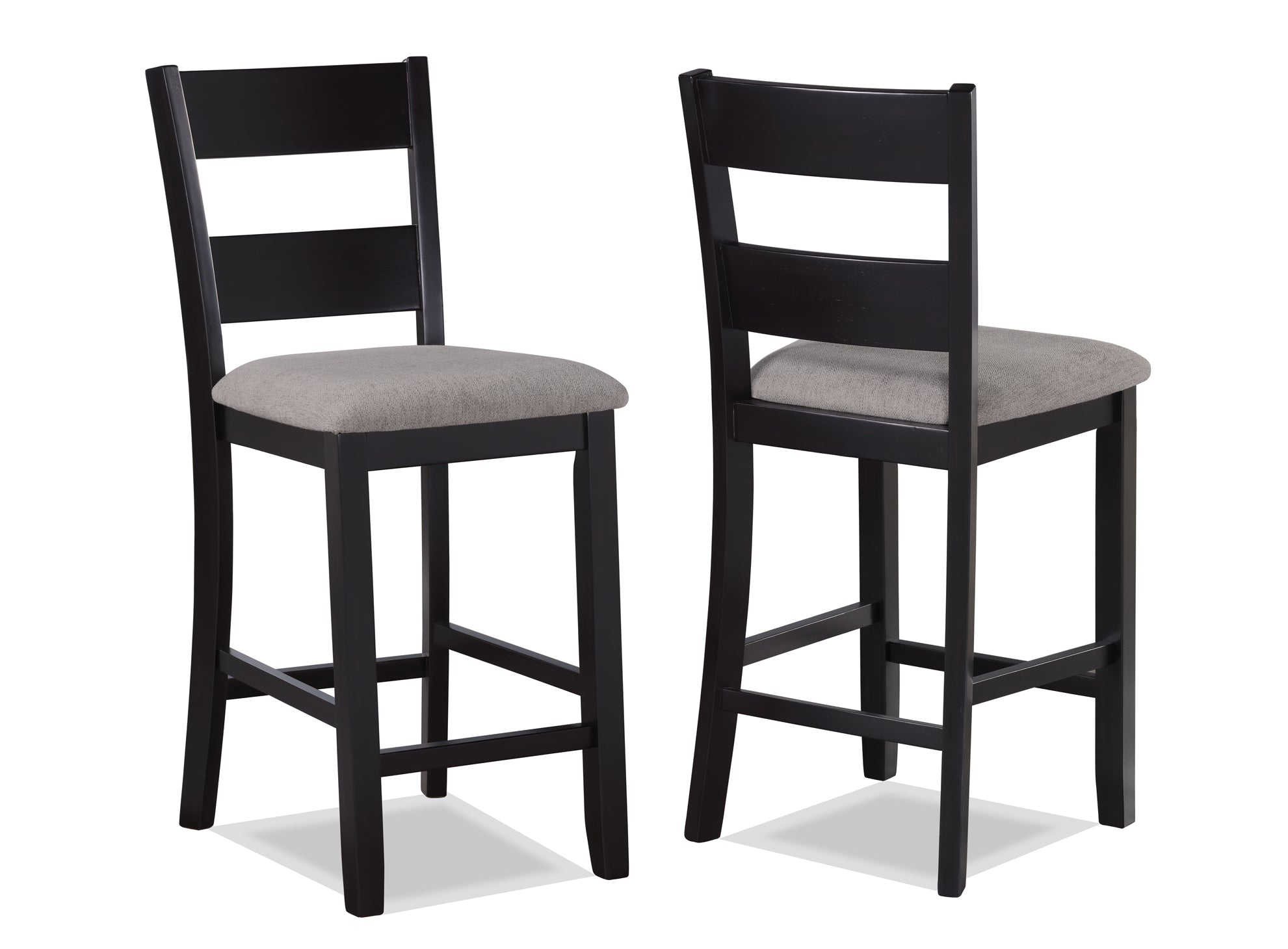 2631SET-LG 5 pc Lester two tone grey finish wood counter height 40" x 40" dining table set