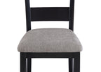 2631SET-LG 5 pc Lester two tone grey finish wood counter height 40" x 40" dining table set