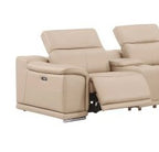 Global United 2679BYO-Individsual pieces in  White, Black, Light grey, Dark grey, Beige Genuine leather power reclining modular sectional pieces custom configuration