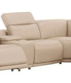 Global United 2679BYO-Individsual pieces in  White, Black, Light grey, Dark grey, Beige Genuine leather power reclining modular sectional pieces custom configuration