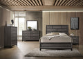 Acme 27050Q 4 pc Valdemar weathered gray grain finish wood queen bedroom set