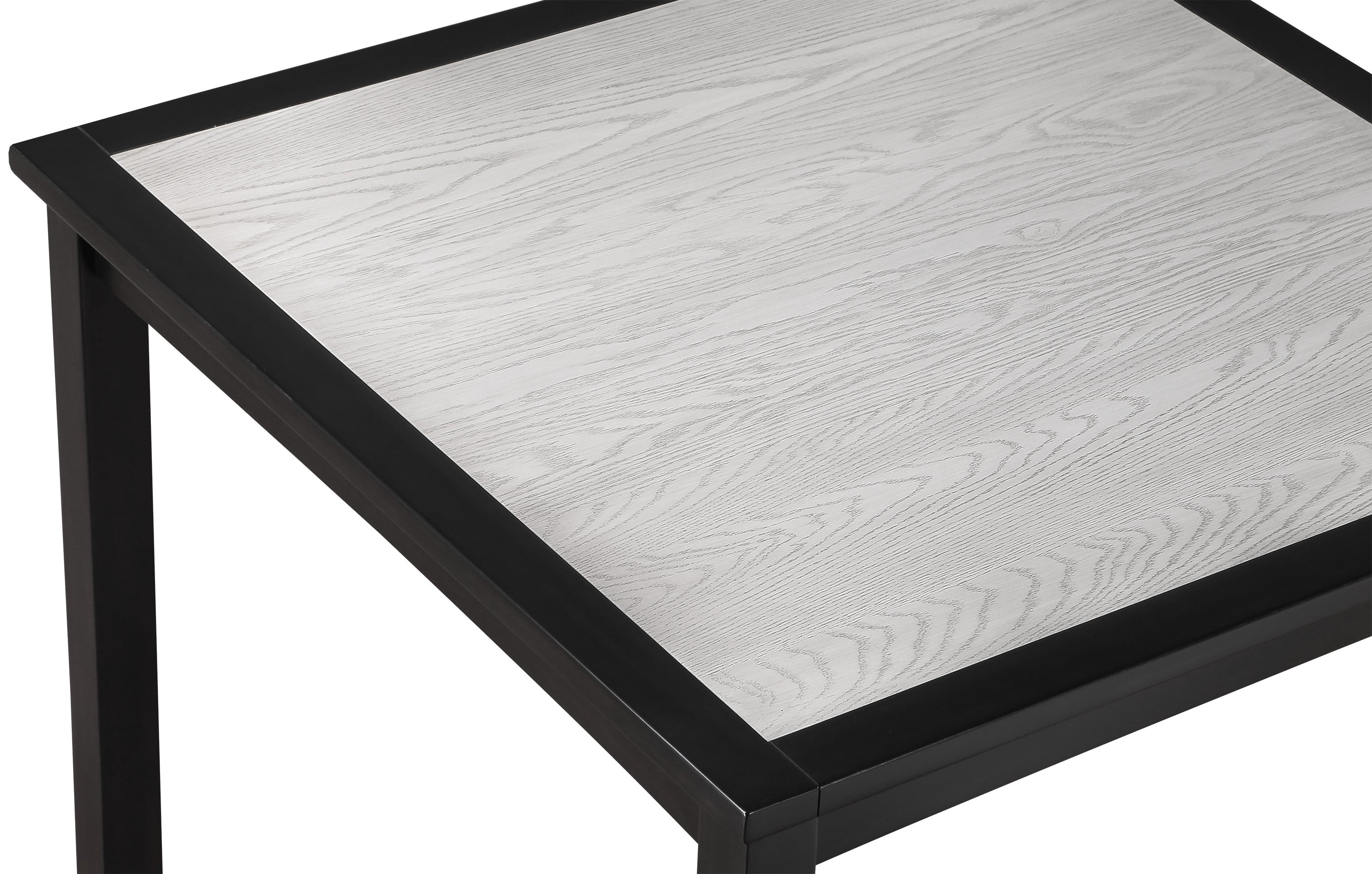 2741SET-DW 5 pc Salvador two tone black finish wood counter height 42" x 42" dining table set