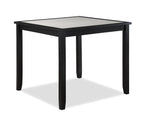 2741SET-DW 5 pc Salvador two tone black finish wood counter height 42" x 42" dining table set