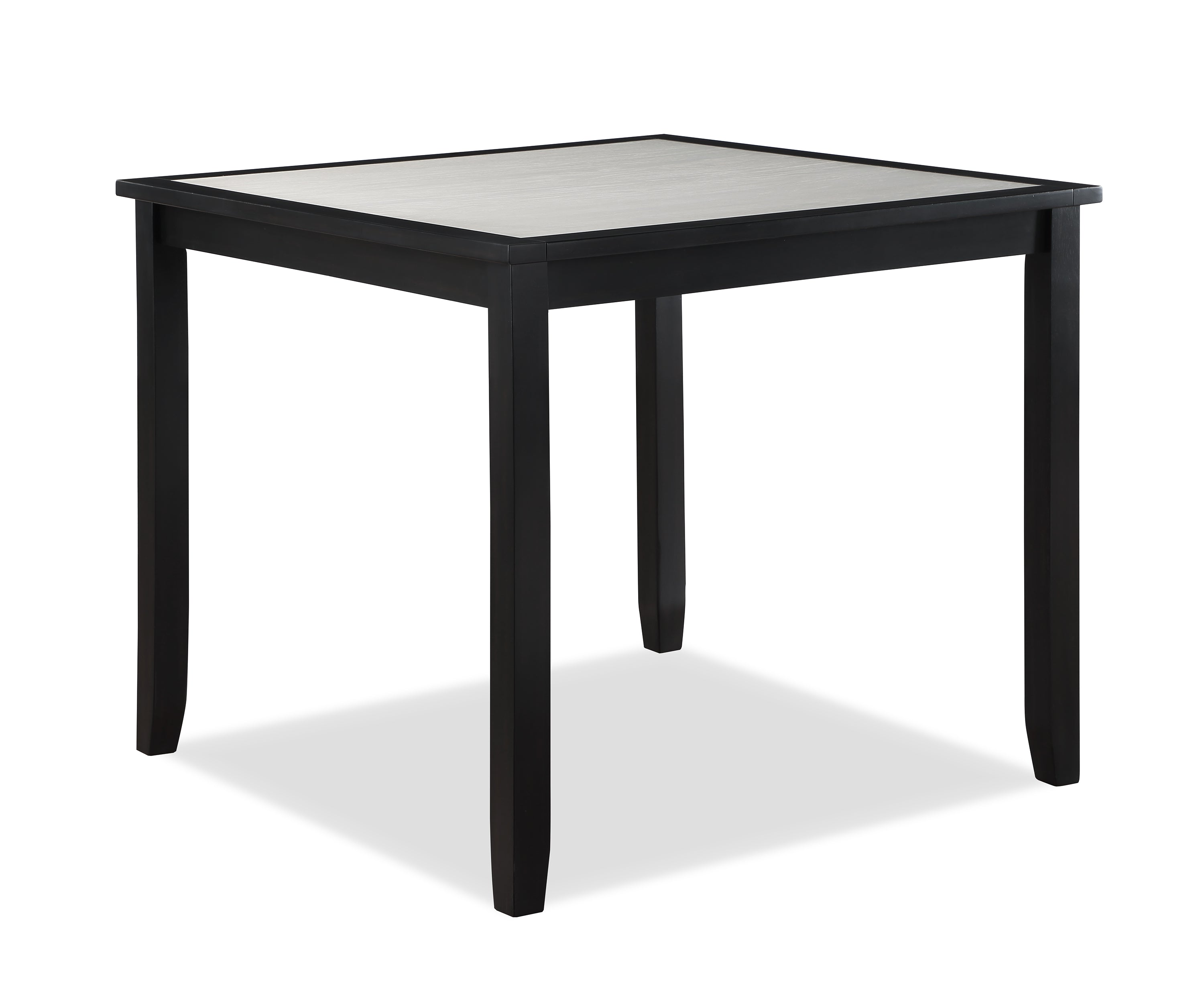 2741SET-DW 5 pc Salvador two tone black finish wood counter height 42" x 42" dining table set