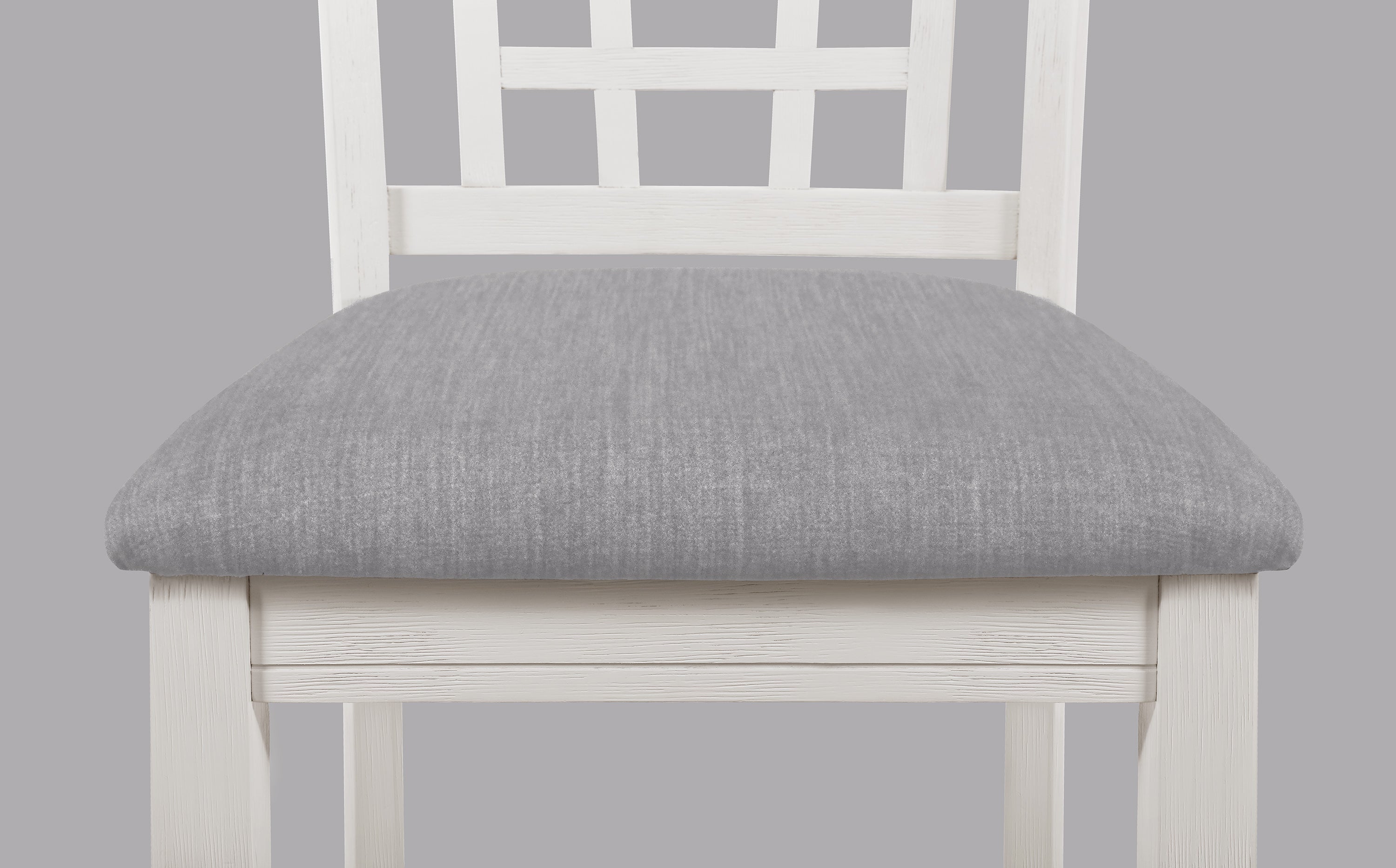 2795CG-T-4260 5 pc Winston porter renshaw hartwell chalk white grey finish wood counter height oval dining table set