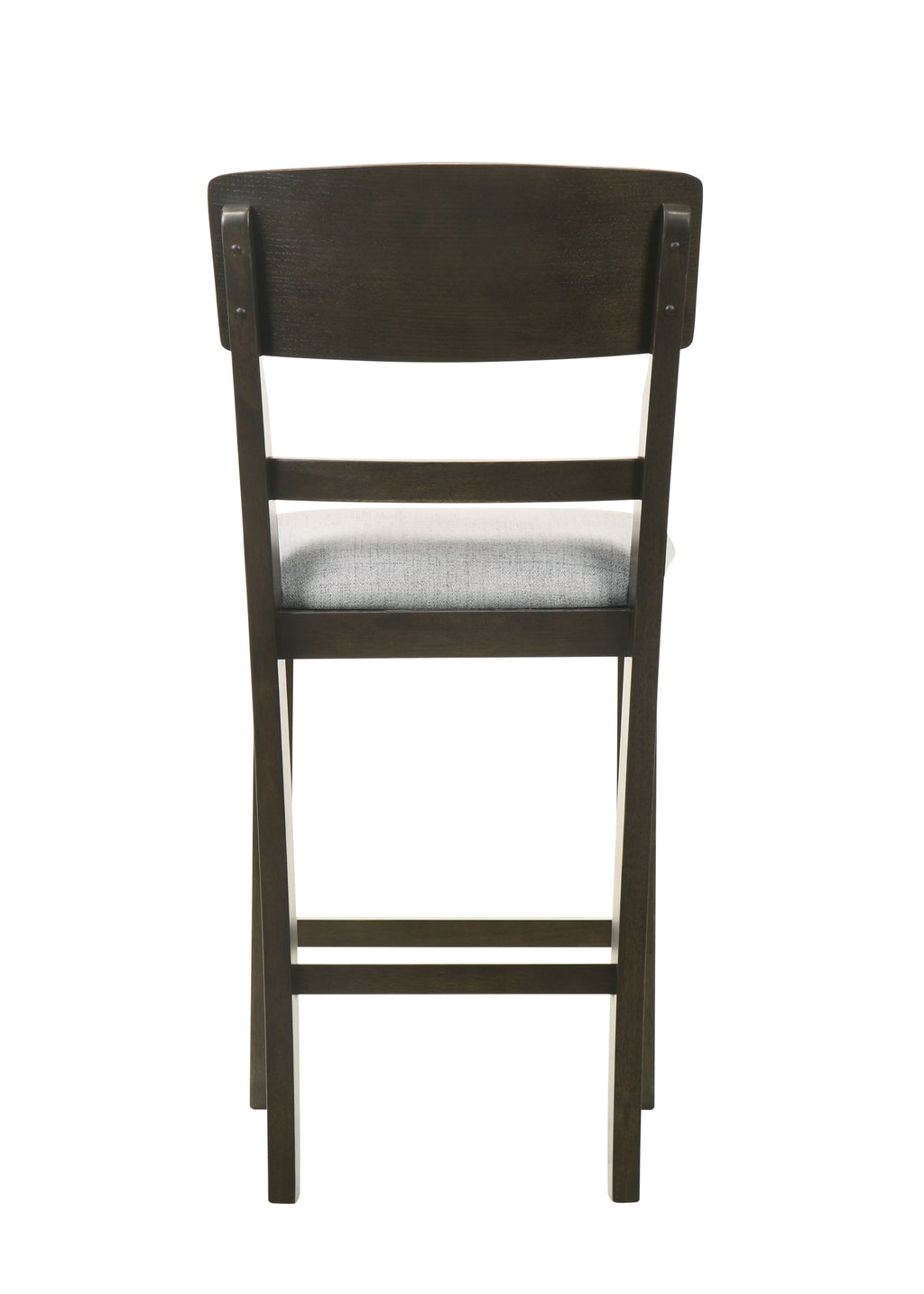 2848 7 pc Oakley two tone wood finish baked brown round counter height round drop leaf dining table set