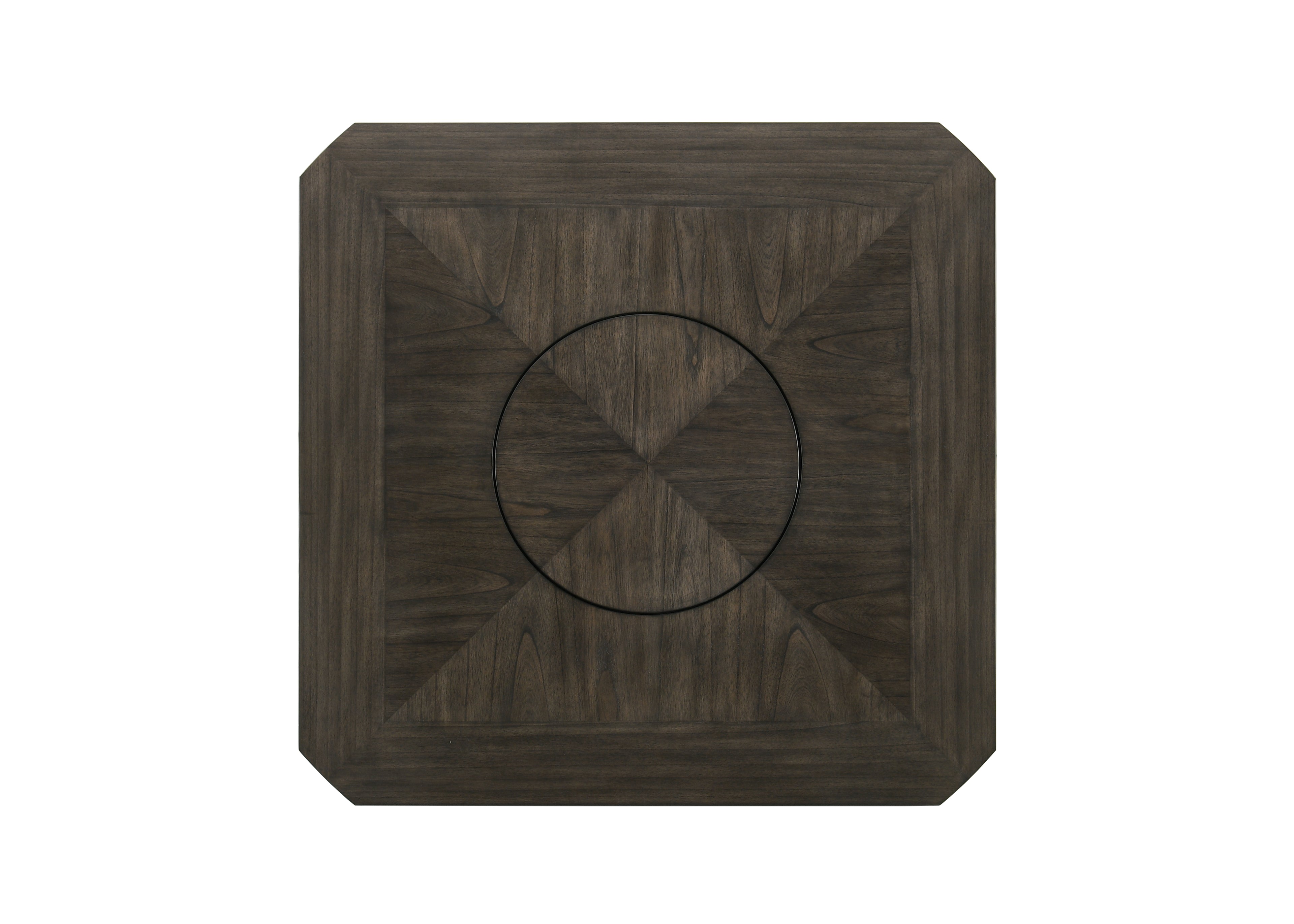 2849CG 7 pc Conner two tone chalk white and grey wood finish 60" round counter height drop leaf dining table set