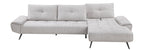 Homelegance Pleasure Light Grey Chenille Sectional Sofa – 8400LTG-22LRC