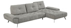 Homelegance Pleasure Dove Grey Chenille Sectional Sofa – 8400DVG-22LRC