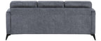 Tristan Grey Fabric Sofa & Love Seat Set – 9733DGY-SL