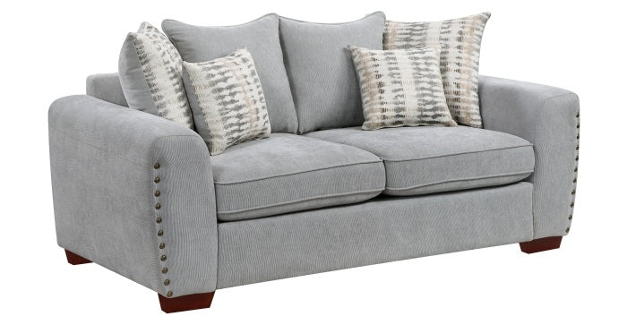 Silverthorne Grey Chenille Sofa & Love Seat Set – 8579GY-SL