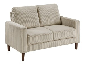 Hollarman Taupe Corduroy Sofa & Love Seat Set – 9520TPE-SL