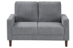 Hollarman Dark Gray Corduroy Sofa & Love Seat Set – 9520GRY-SL