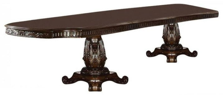 Acme 62000-03-04 7 pc A&J Homes studio vendome ii cherry finish wood double pedestal formal 136" dining room set