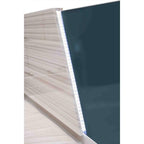 Best Master Manchester 4 pc manchester zebra gray lacquer finish wood modern style queen bed set