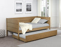 Coaster 300685 Calinda natural finish wood twin day bed with trundle