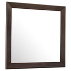 Coaster 300762Q-S4 4 pc Dorian dark cocoa finish wood and brown leatherette queen bedroom set