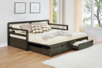 Coaster 305706 Gray barn morning glory country living style grey finish wood twin XL day bed with extension trundle