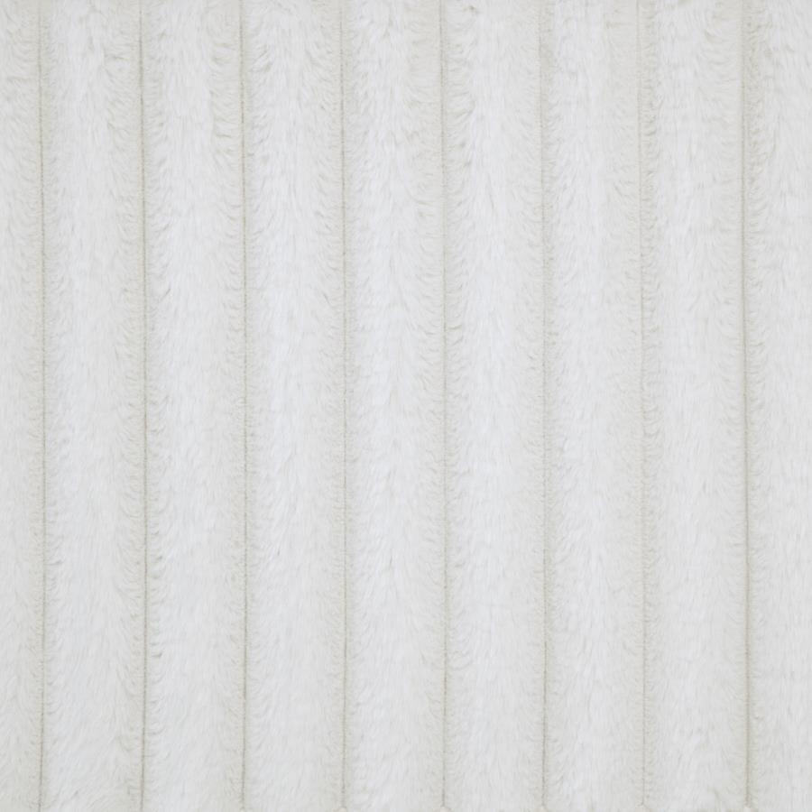 Coaster 306051Q Natasha cream wide corduroy fabric queen bed set high headboard nail head trim