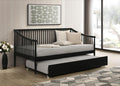Delgado Black Windsor Twin Wood Daybed with Trundle – 310027